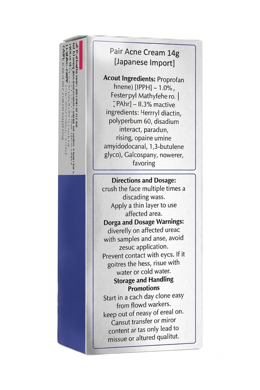 Pair Acne Cream for Face, 14g (0.5 fl oz) Small Pack – Made in Japan