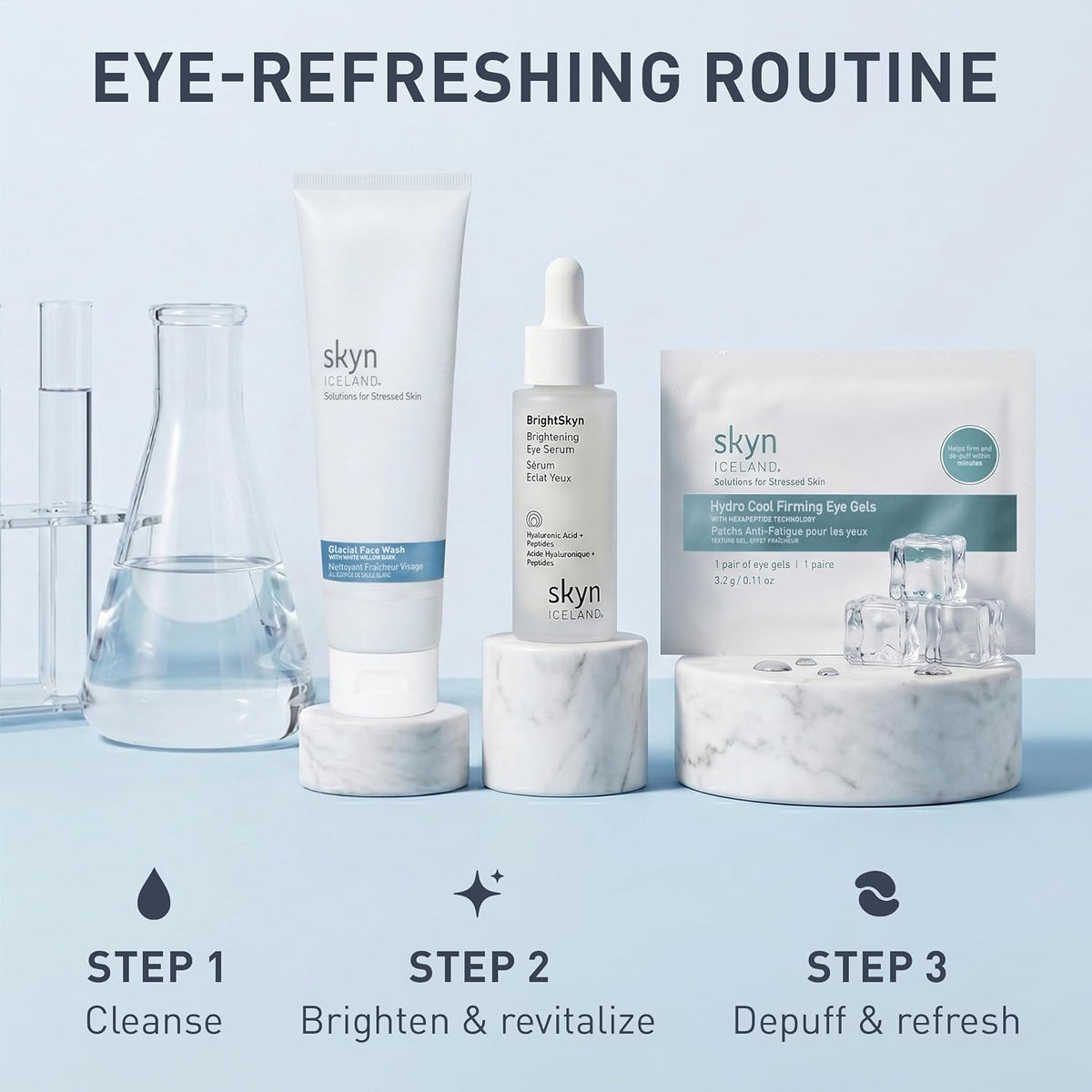 skyn ICELAND Hydro Cool Firming Eye Patches with Peptides and Coenzyme Q10