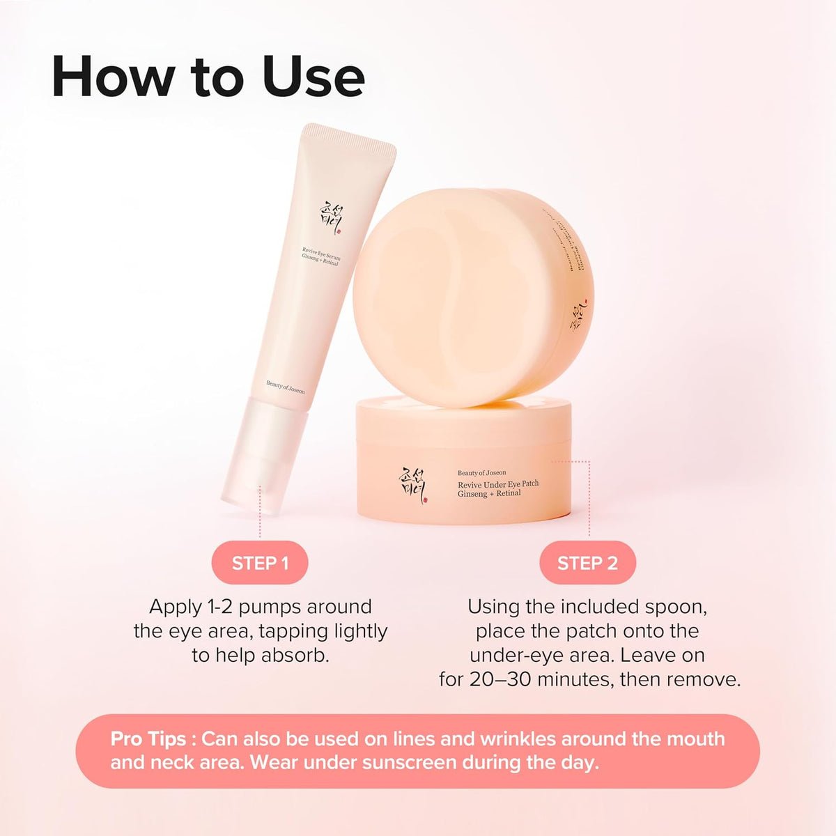 Beauty of Joseon Revive Ritual Eye Duo Gift Set Retinol Eye Cream & Patch