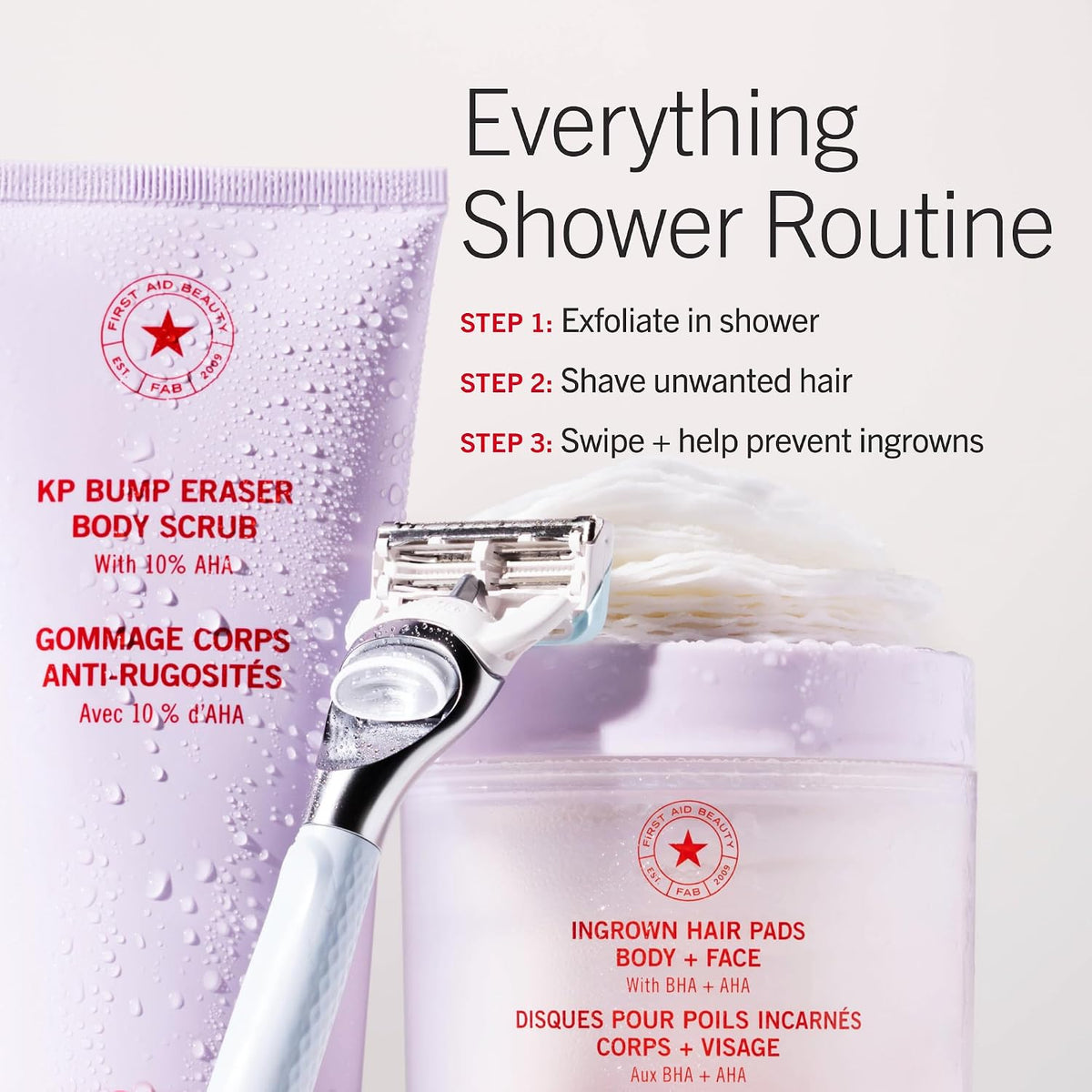 First Aid Beauty Ingrown Hair Pads with BHA and AHA