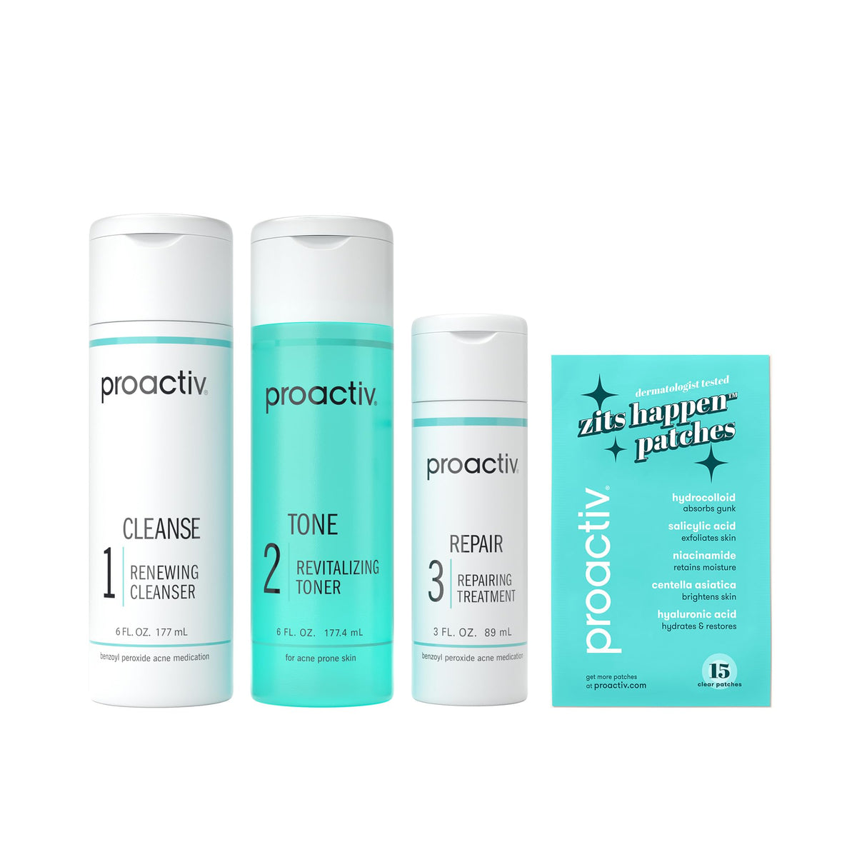 Proactiv Solution Acne Treatment Kit, Original 3-Step Face Routine, 60-Day