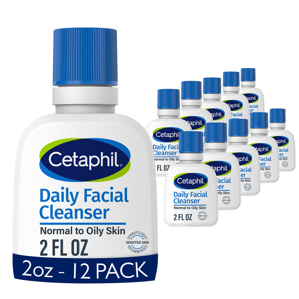 Cetaphil Daily Facial Cleanser, Oily & Combination Skin, 8oz, 3ct